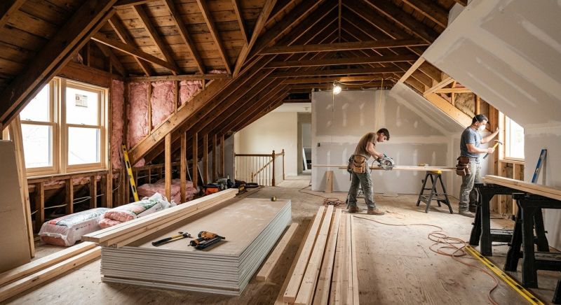 Attic Apartment Construction in Alpharetta, GA