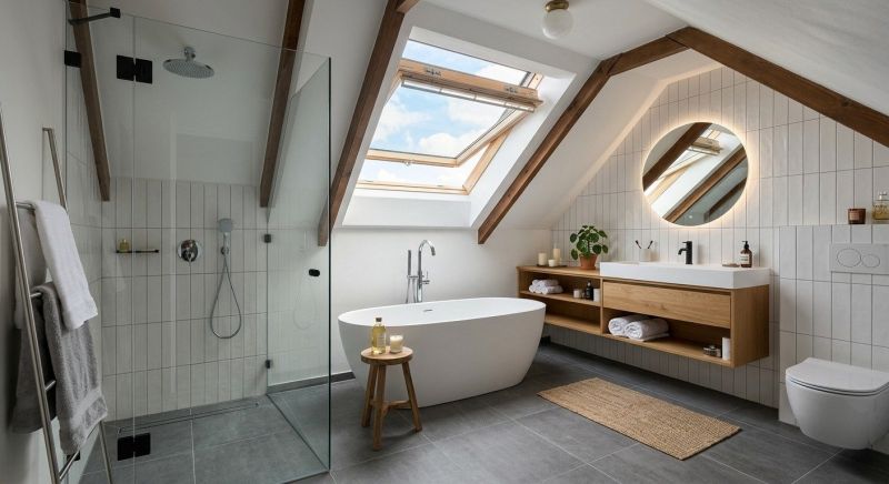 Attic Bathroom Remodeling in Portland, ME