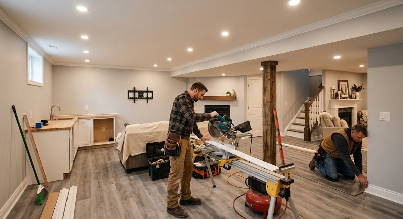 Finished Basement Remodeling in Alpharetta, GA