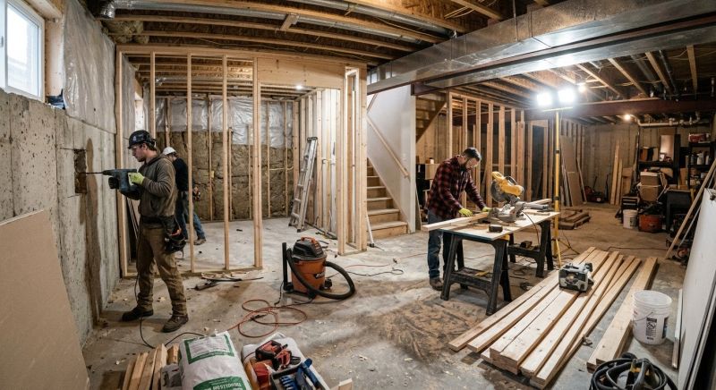 Finished Basement Remodeling in Alpharetta, GA