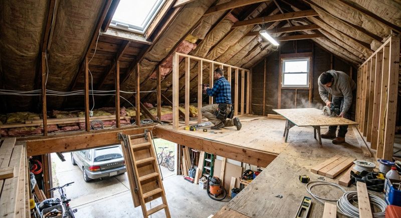 Garage Attic Remodeling in Conroe, TX