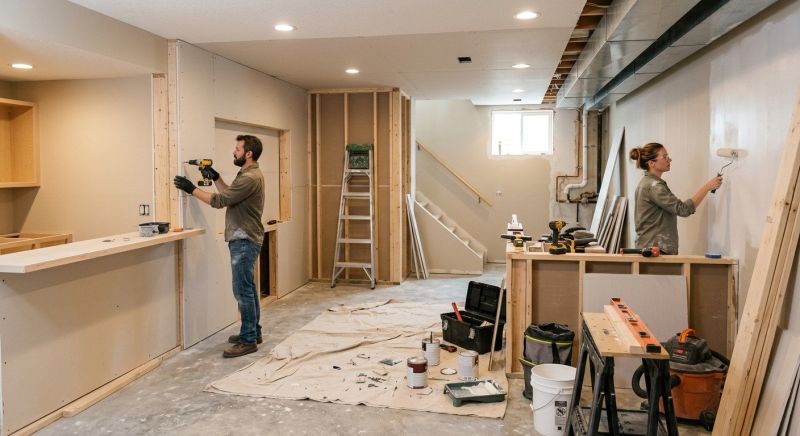 Rec Room Renovation in Denver, CO