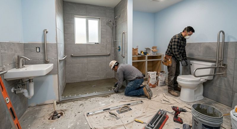 Senior Bathroom Renovation in Alpharetta, GA